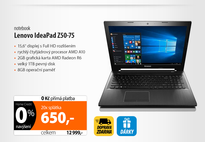 Notebook Lenovo IdeaPad Z50-75 