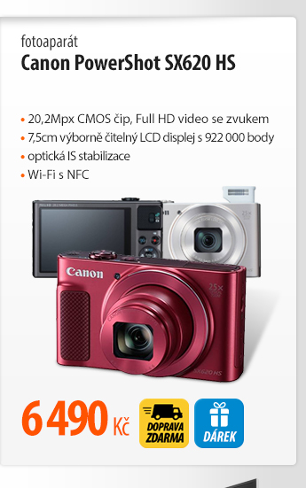 Fotoaparát Canon PowerShot SX620 HS