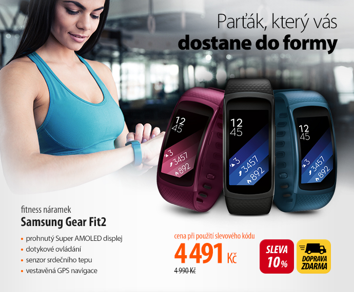 Fitness náramek Samsung Gear Fit2