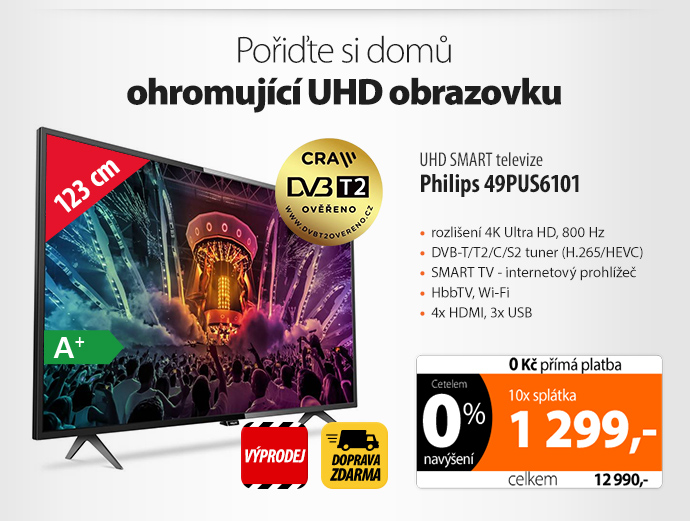 UHD Smart TV Philips 49PUS6101