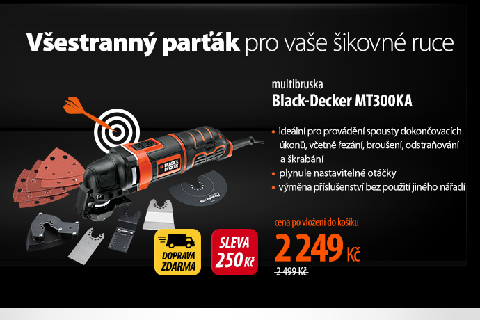 Multibruska Black-Decker MT300KA
